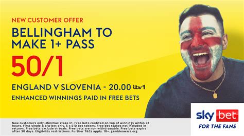 Sky Bet Euro 2024 offer: Get 50/1 on Jude Bellingham 1+ pass for .